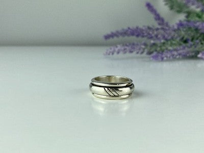 925 Sterling Silver "Spinner" Ring Size 6.5