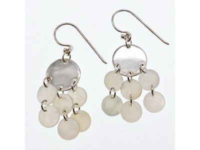 925 Sterling Silver Mother OF Pearl Earrings