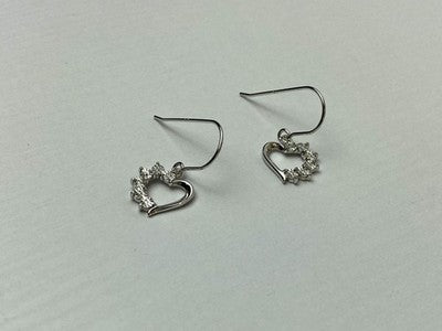 925 Sterling Silver "Hearts" Earrings