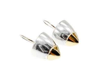 Vintage 925 Sterling Silver Gold Plated Earrings