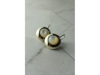 925 Sterling Silver Mother Of Pearl Earrings