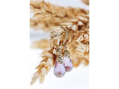 925 Sterling Silver Amethyst Earrings