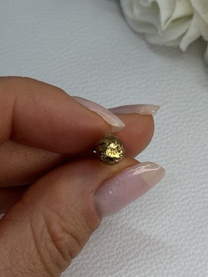 14K Yellow Gold Pineapple Pendant Length 0.85