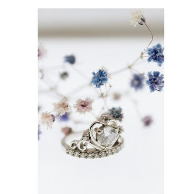 925 Sterling Silver CZ "Heart Of The Queen" Ring Size 7