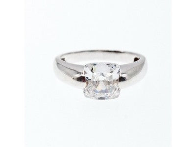 925 Sterling Silver CZ Ring Size 6.5