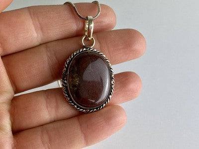 Vintage Chain with  Pendant Carnelian