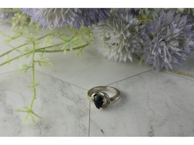 925 Sterling Silver Spinel & Quartz Ring Size 6.5