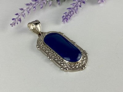 Pendant With Blue Agate