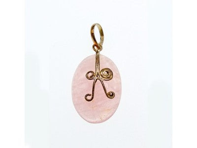 925 Sterling Silver Morganite Pendant