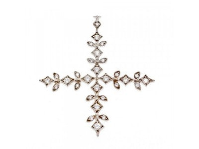 925 Sterling Silver CZ "Snowflake" Pendant