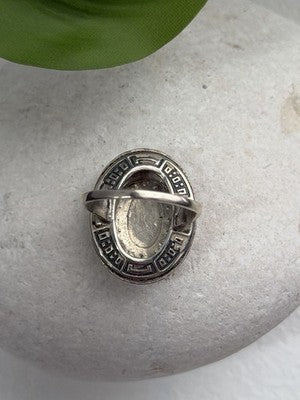 Beautiful Vintage 925 Sterling Silver Marcasite Ring Size 6