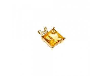 10K Yellow Gold Heliodor Earrings & Pendant