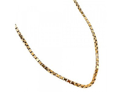 925 Sterling Silver Gold Plated Chain Italy 24 in