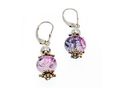925 Sterling Silver Amethyst Earrings