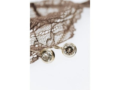 925 Sterling Silver White Beryl (Goshenite) Earrings