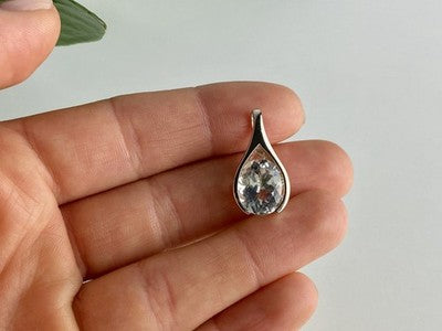 925 Sterling Silver Quartz Pendant