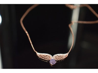 925 Sterling Silver Gold Plated CZ Necklace Turkey