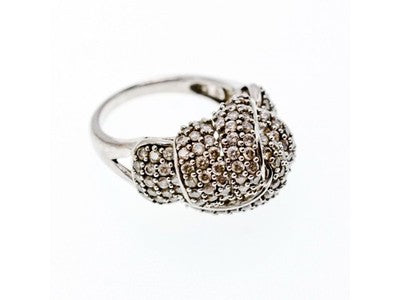 925 Sterling Silver CZ Ring Size 6.5