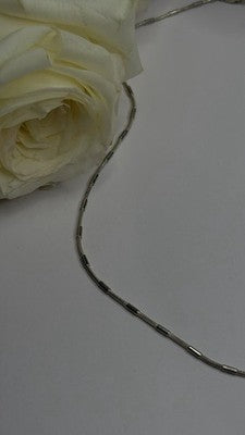 Minimalist 925 Sterling Silver Snake Chain Necklace Vintage Italian Style