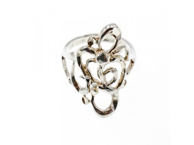 925 Sterling Silver Ring Size 6.5 Italy