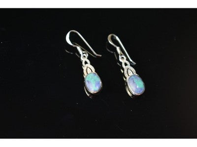 925 Sterling Silver Multicolor Jasper Earrings