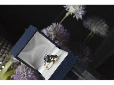 Vintage 925 Sterling Silver Sodalite Ring Size 10