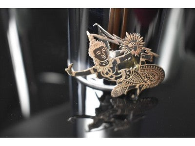 Vintage 925 Sterling Siamese Silver "Samurai" Brooch