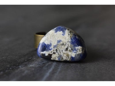 Designer's Ring with Sodalite Size 7.5