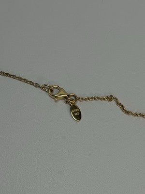 PANDORA 14K 585 YELLOW GOLD CZ NECKLACE LENGTH 23 INCH