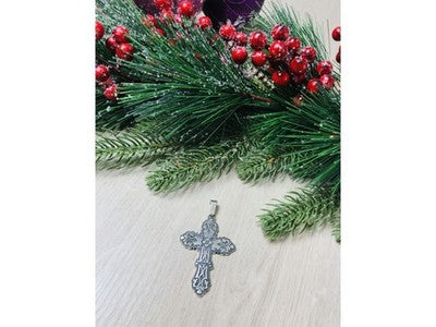 925 Sterling Silver Cross Pendant Mexico