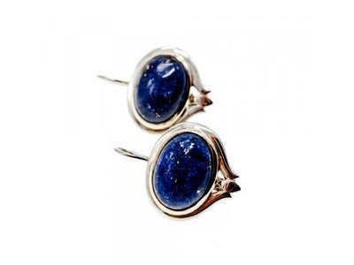 925 Sterling Silver Sodalite Earrings