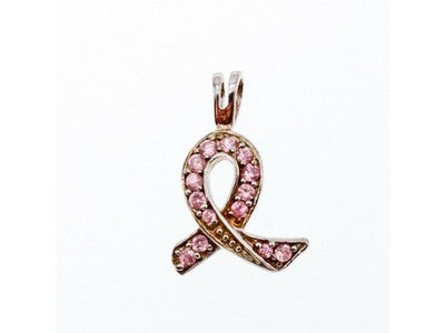 925 Sterling Silver Pink CZ Pendant