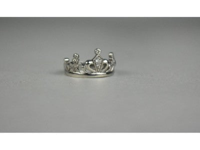925 Sterling Silver Goshenite "Crown" Ring Size 6.5