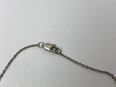 925 Sterling Silver Marcasites Pendant Necklace
