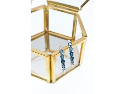 925 Sterling Silver Aquamarine Earrings