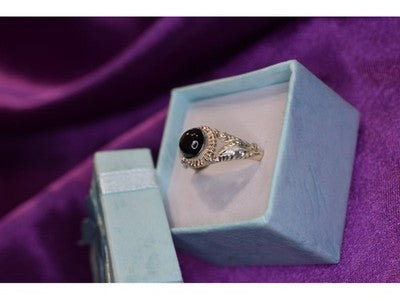 925 Sterling Silver Star Sapphire Ring Size 8