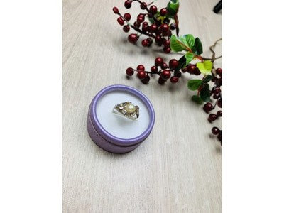 925 Sterling Silver Pearl Ring Size 8