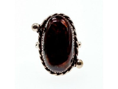 Vintage 925 Sterling Silver Jasper Ring Size 7