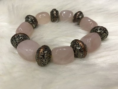 Bracelet with Pink Quartz