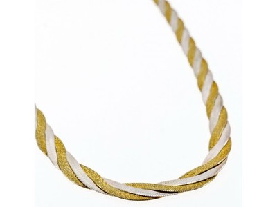 925 Sterling Silver with Gilding Necklace Italy