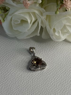 925 Sterling Silver Spinel & Beryl Pendant Length 0.95 Inch