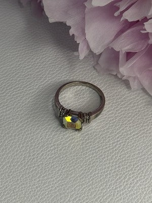 925 Sterling Silver CZ Ring Size 9
