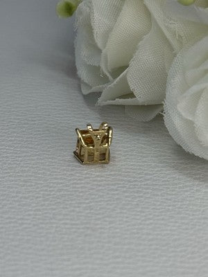 10K YELLOW GOLD CITRINE PENDANT LENGTH 0.40 INCH