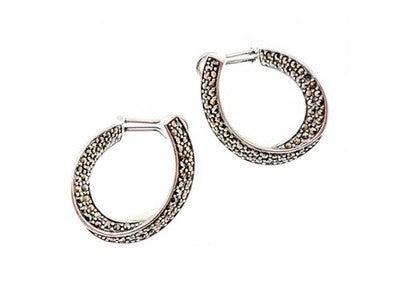 925 Sterling Silver Marcasites Earrings