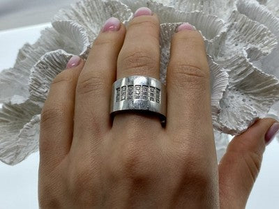 Stainless Steel Ring With CZ Size 11.5