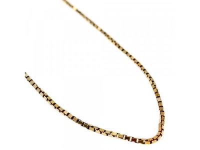 925 Sterling Silver Gold Plated Chain Italy 24 in