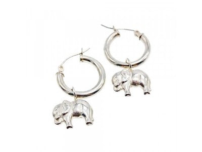 925 Sterling Silver "Elephants" Earrings
