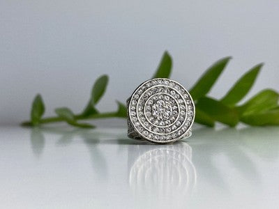 925 Sterling Silver CZ Ring Size 6.5