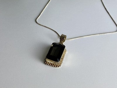 Vintage Chain with Pendant Jewelry Glass