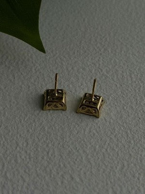10K Yellow Gold 0.50 ctw Diamonds Stud Earrings